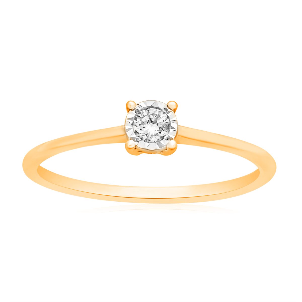 Solitairering "Linella" i 18 Kt. Guld eller hvidguld, 0.05 ct. Diamanter. - 49