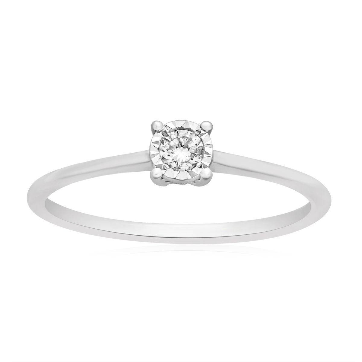 Solitairering "Linella" i 18 Kt. Guld eller hvidguld, 0.08 ct. Diamanter. - 53