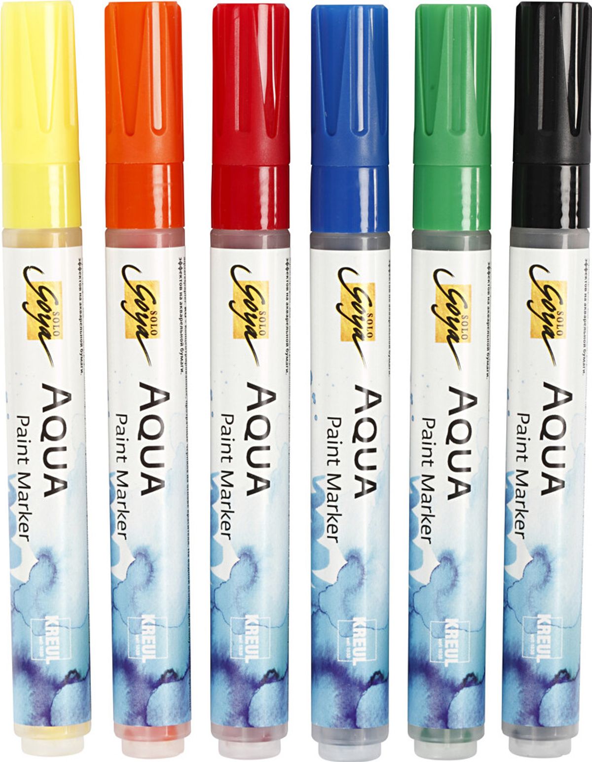 Solo Goya Aqua Paint Marker - Assorterede Farver - 6 Stk.