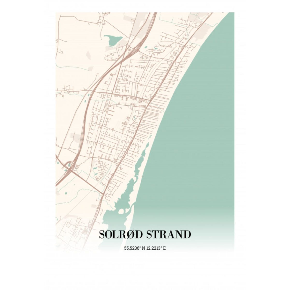 Solrød Strand 21x30cm (A4)