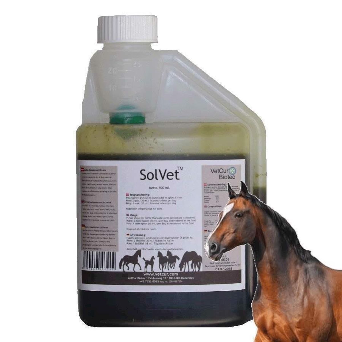 SolVet Olietilskud til hest, 4.5 liter