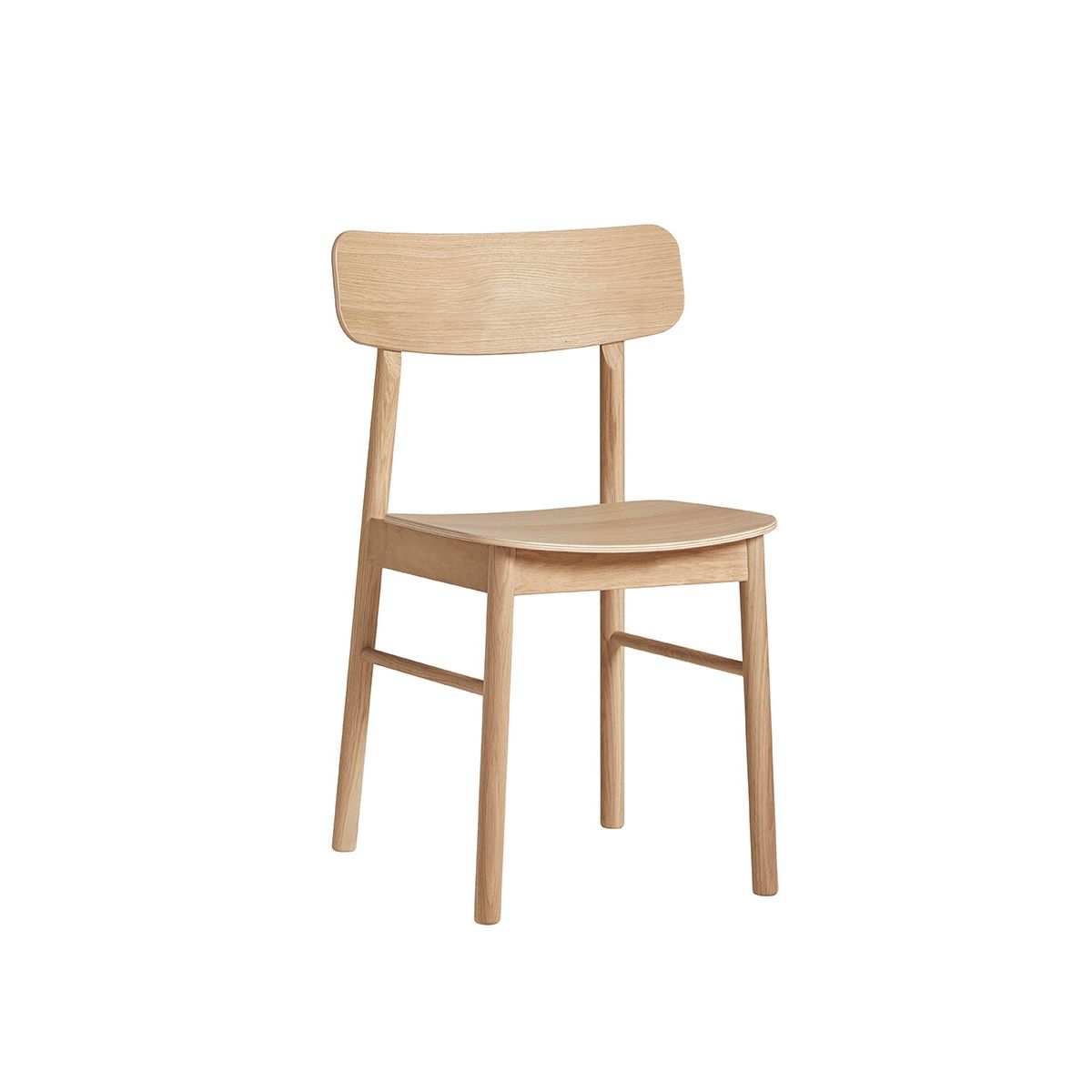 Soma Dining Chair fra Woud (Hvidpigmenteret eg)