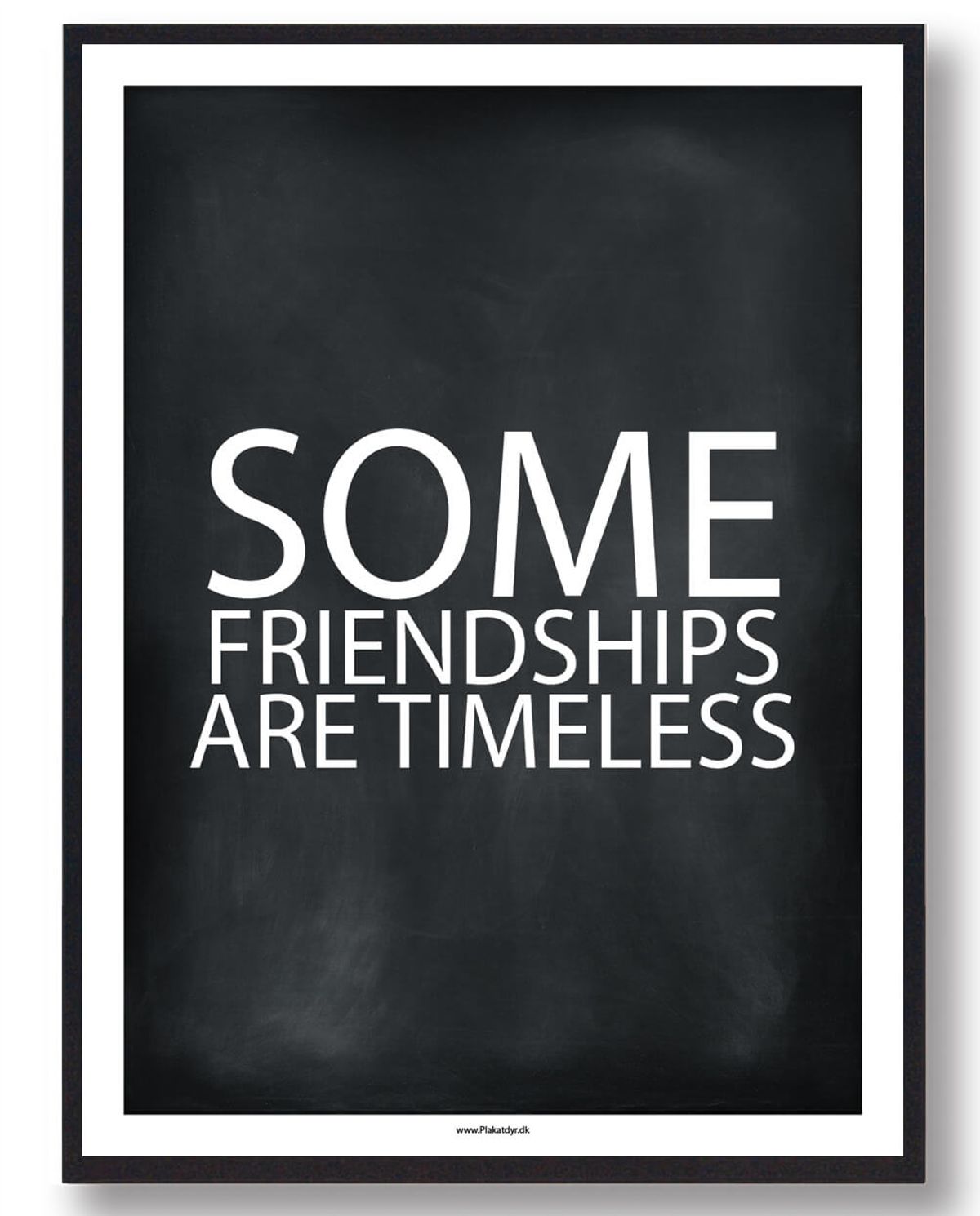 Some friendsships are timeless - gamerplakat (sort) (Størrelse: L - 50x70cm (B2))