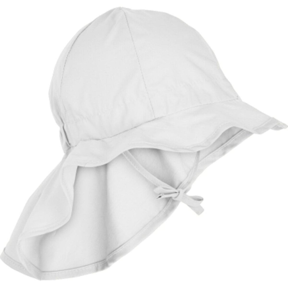 Sommerhat med skygge til nakken - Solid - WHITE - 18-24 MDR.