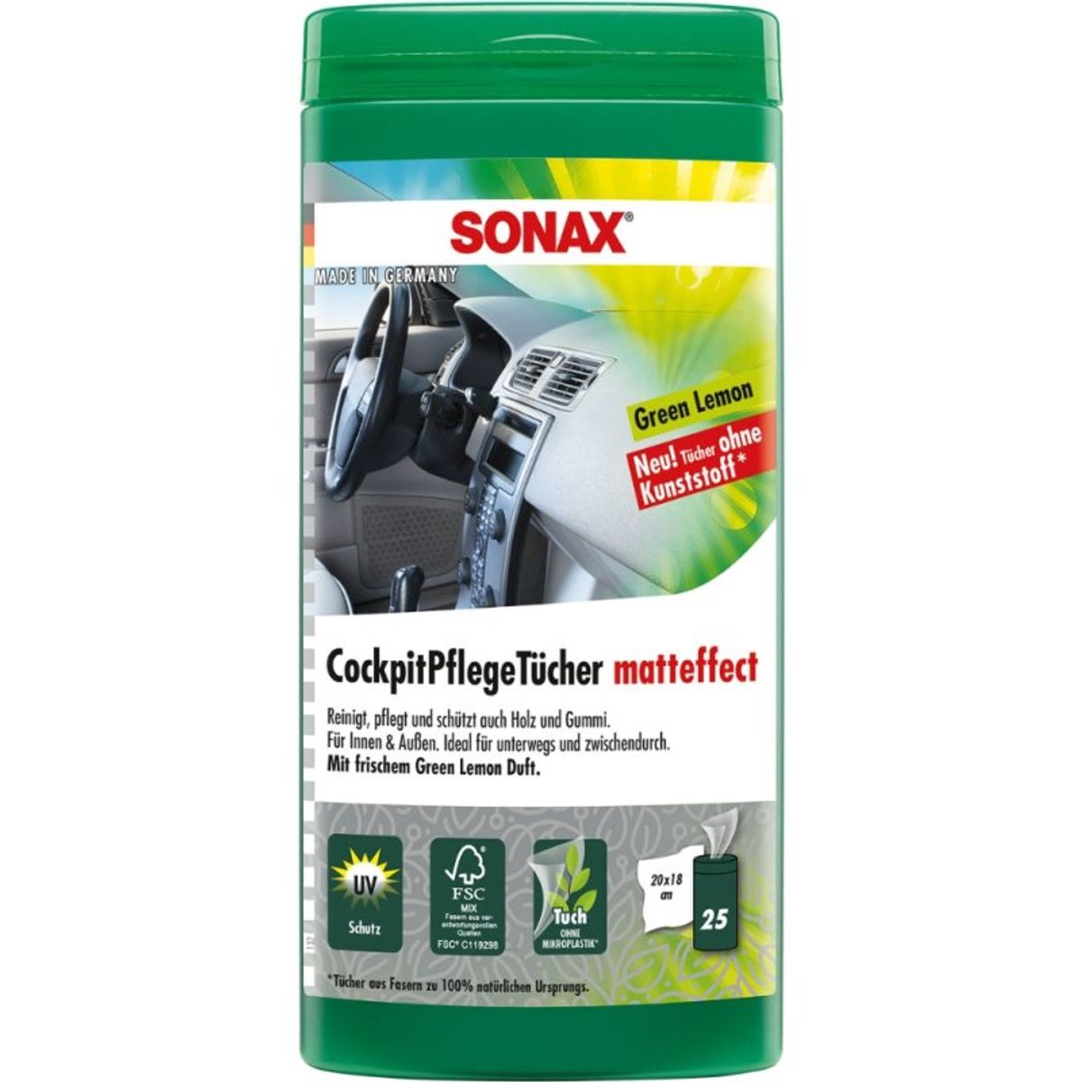 SONAX Cockpitpleje Mat 25 stk.