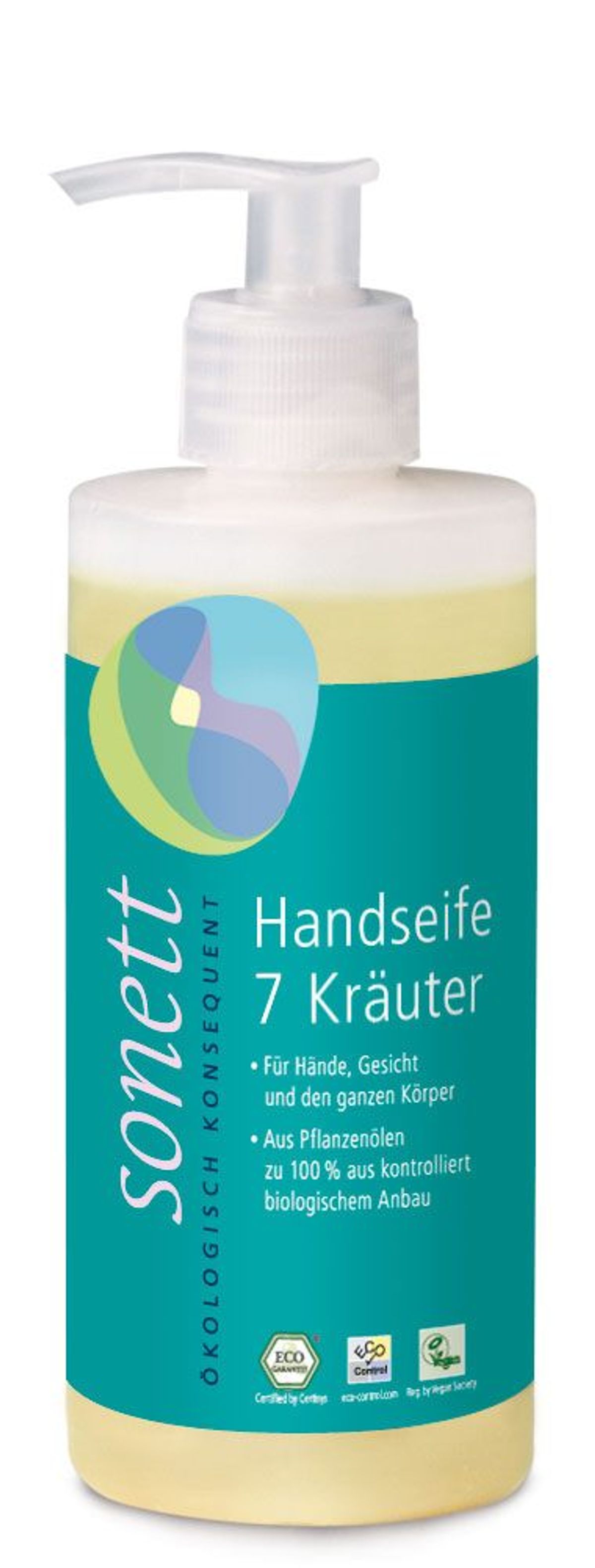 Sonett Håndsæbe 7 urter - 300 ml.