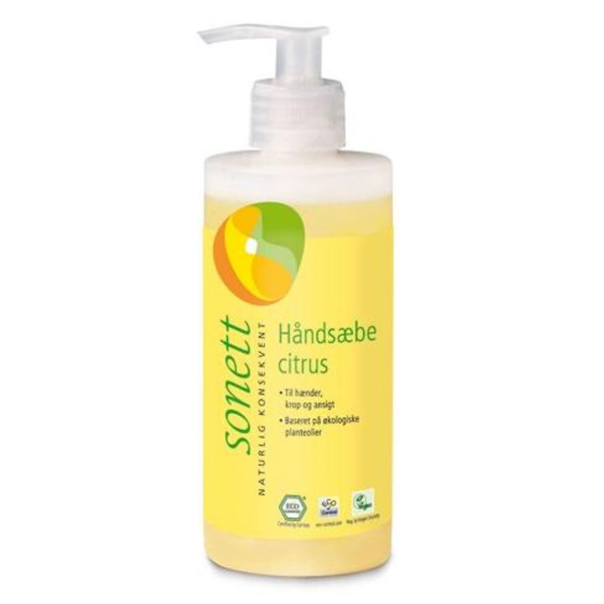 Sonett Håndsæbe citrus, 300ml.