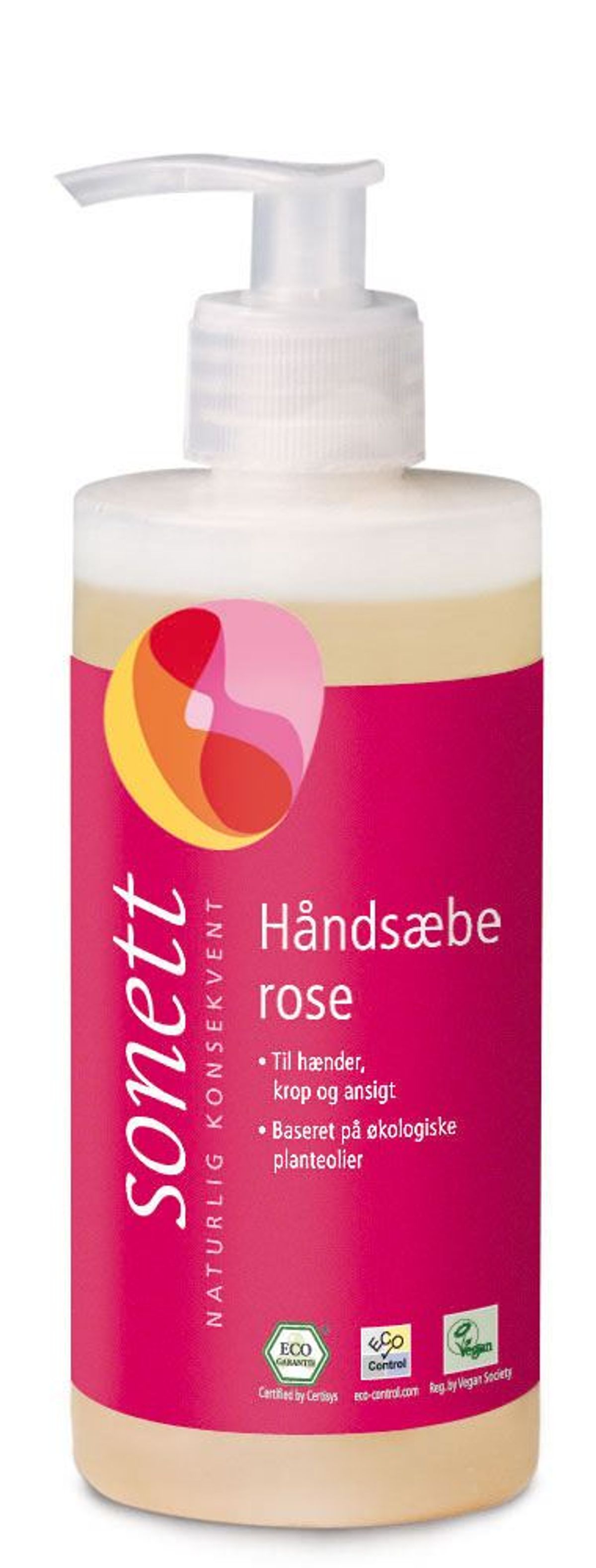 Sonett Håndsæbe rose - 300 ml.