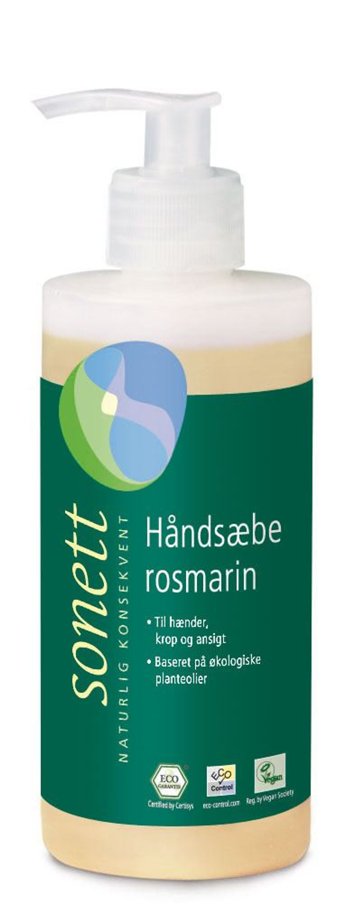 Sonett Håndsæbe rosmarin - 300 ml.