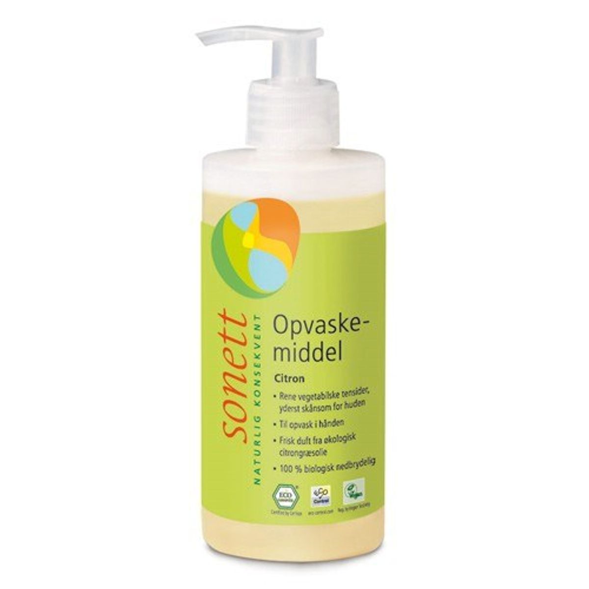 Sonett Opvaskemiddel citron - 300 ml.