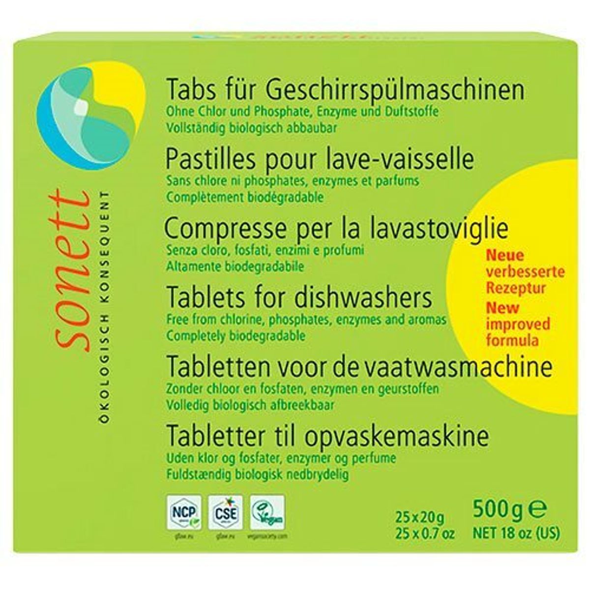 Sonett Opvasketabs 25 x 20 gram