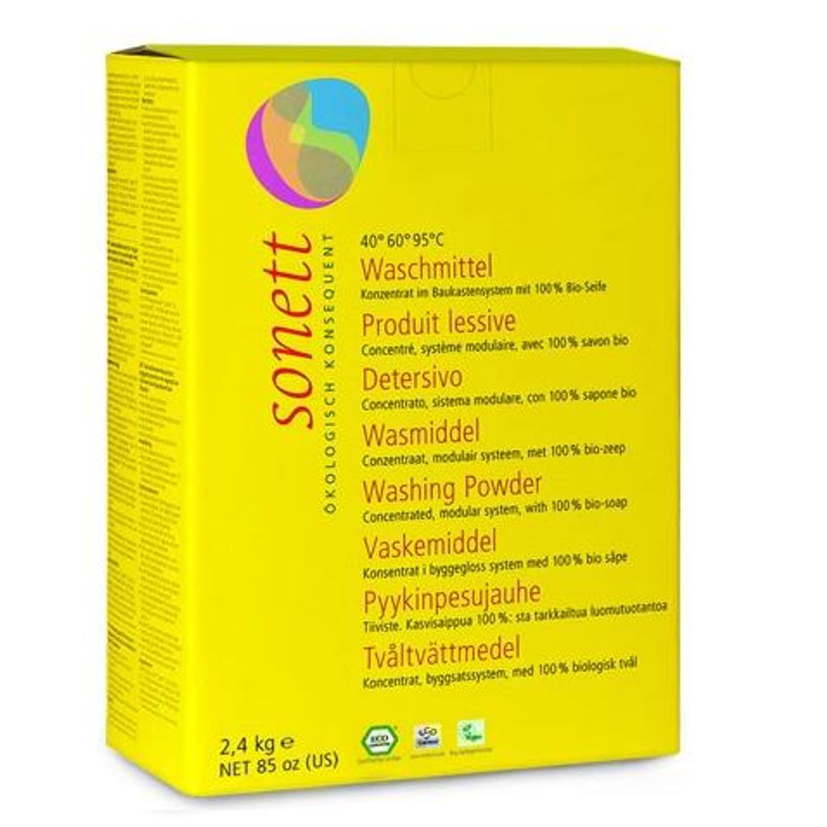 Sonett Vaskepulver, 2400g.