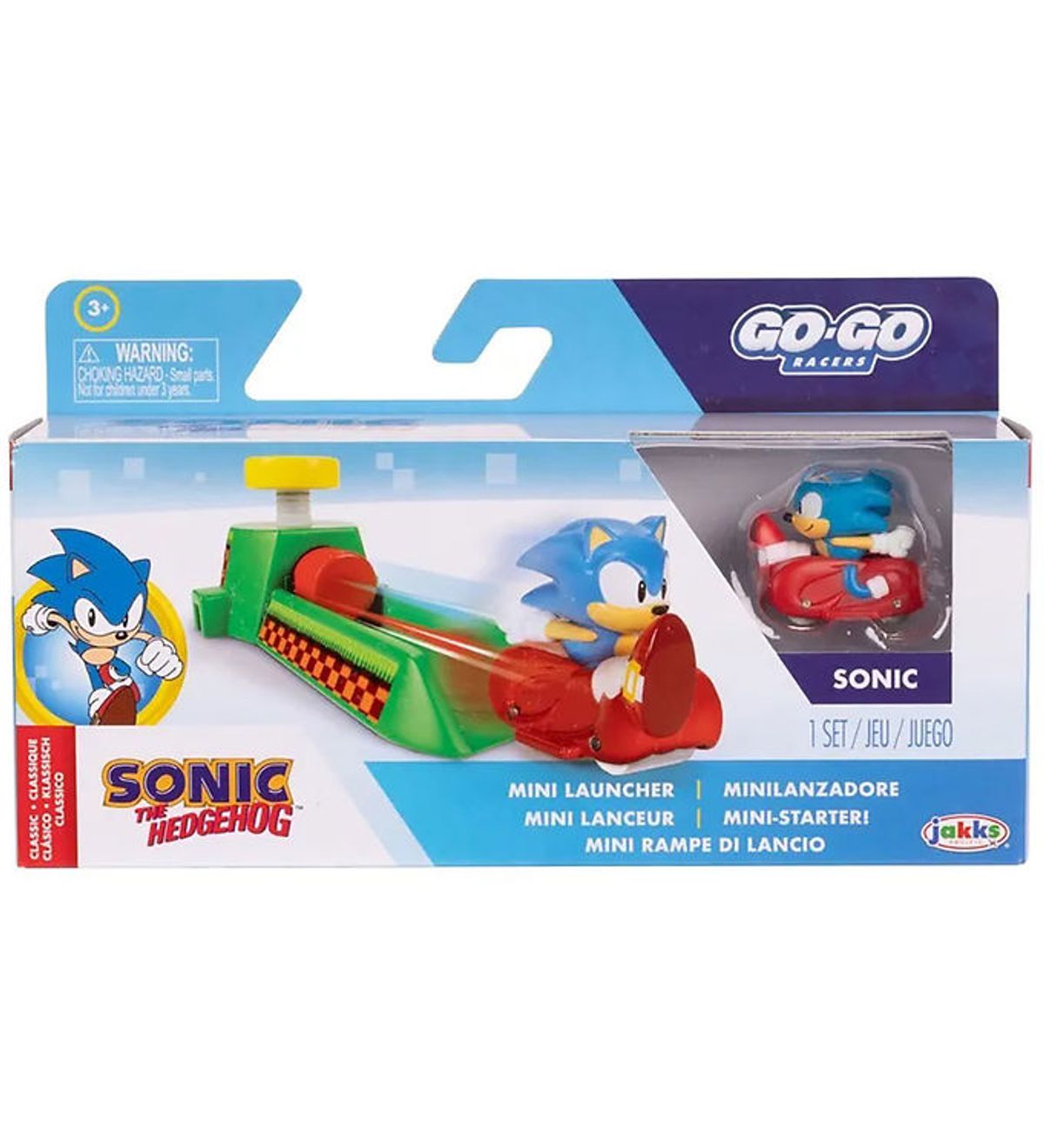 Sonic Legetøj - Go Go Racers Mini Launcher - Sonic