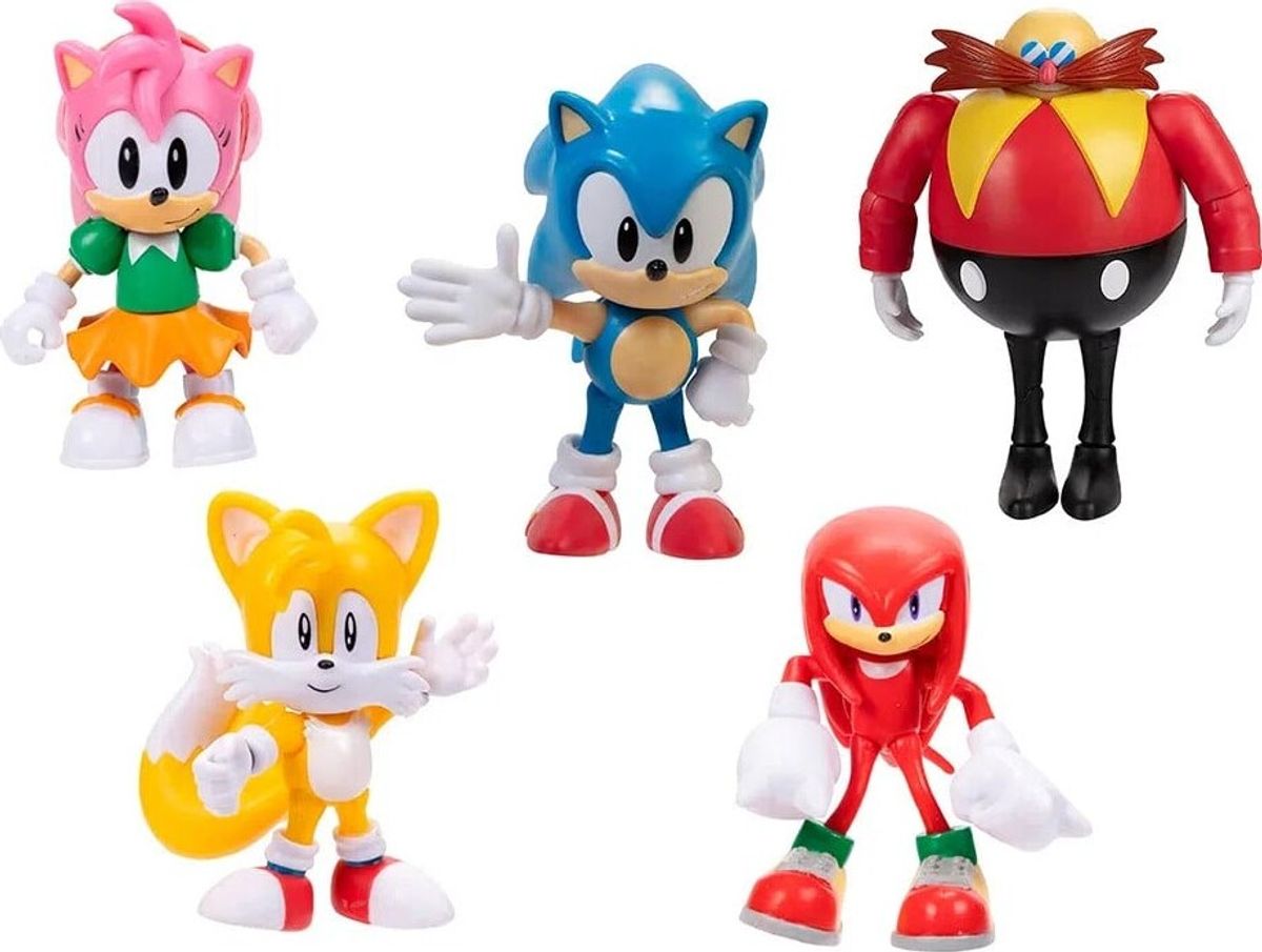 Sonic The Hedgehog Figurer - 5 Stk - 6 Cm