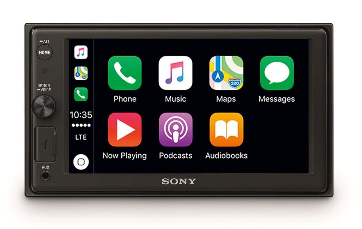 SONY XAV-AX1000 2-DIN Bilstereo m. Bluetooth og Apple Carplay