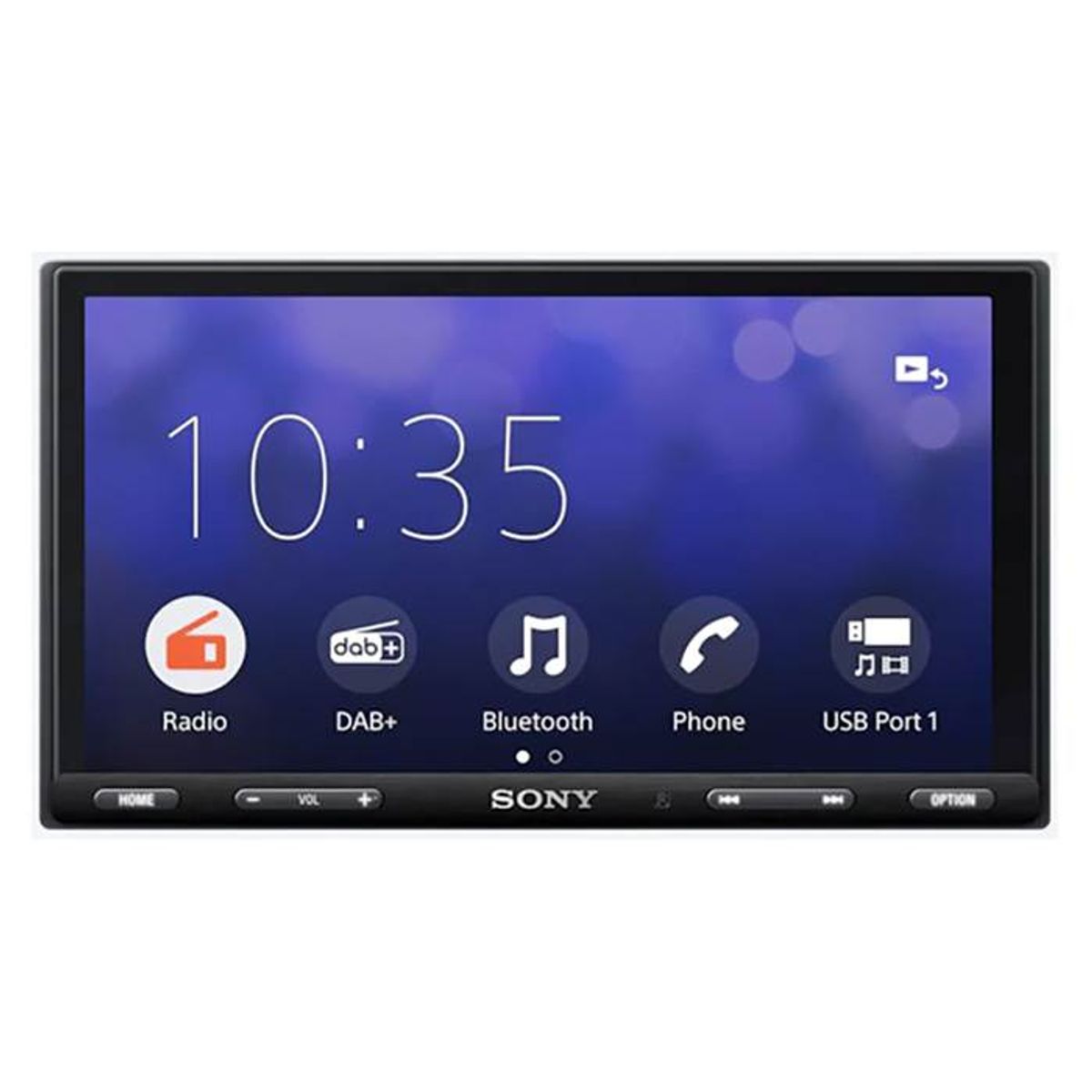 Sony XAV-AX5650D 2 DIN bilradio med Appel carplay, Turner aux