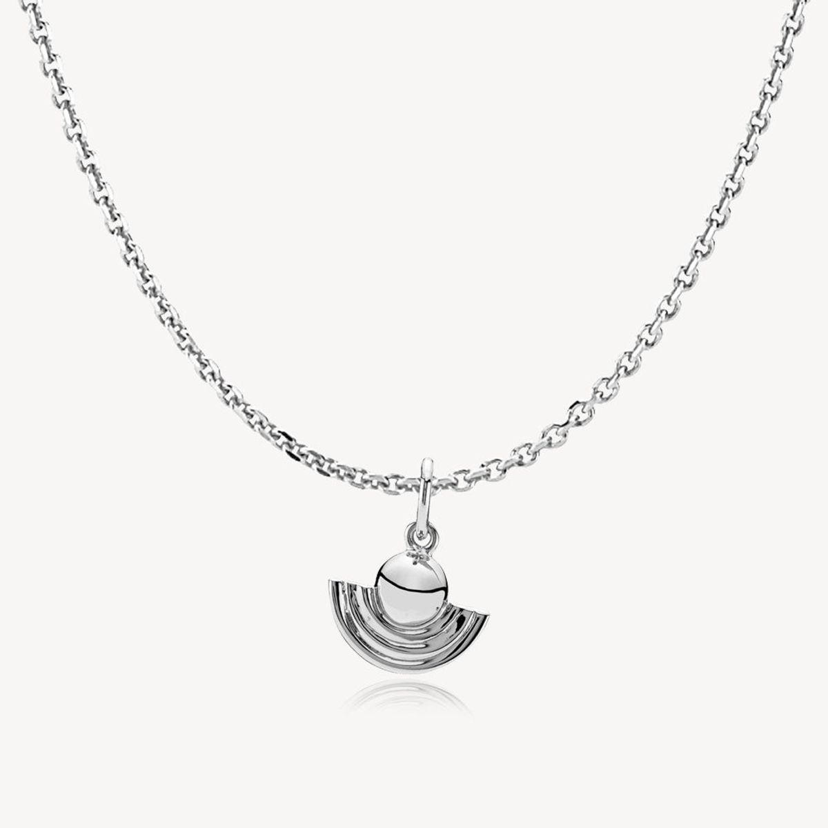 SOPHIE - Necklace shiny rhodium pl. recycled silver - 45