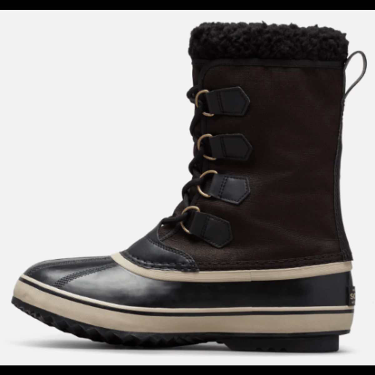 Sorel 1964 Pac Nylon WP Black, Ancient