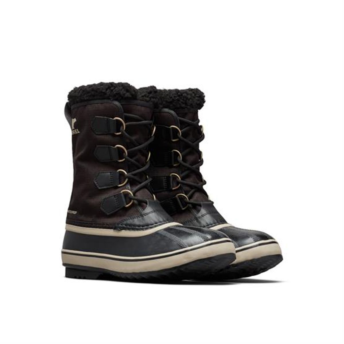 Sorel 1964 Pac Nylon WP Mens, Black / Ancient Fossil