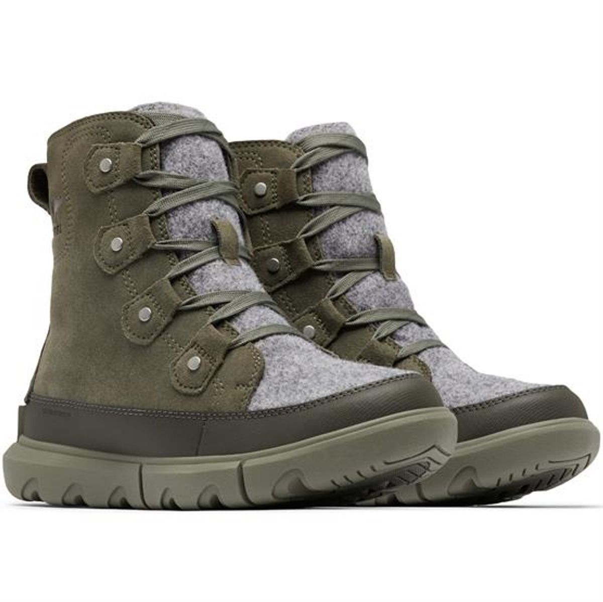 Sorel Explorer Next Joan WP Womens, Stone Green / Alpine Tundra