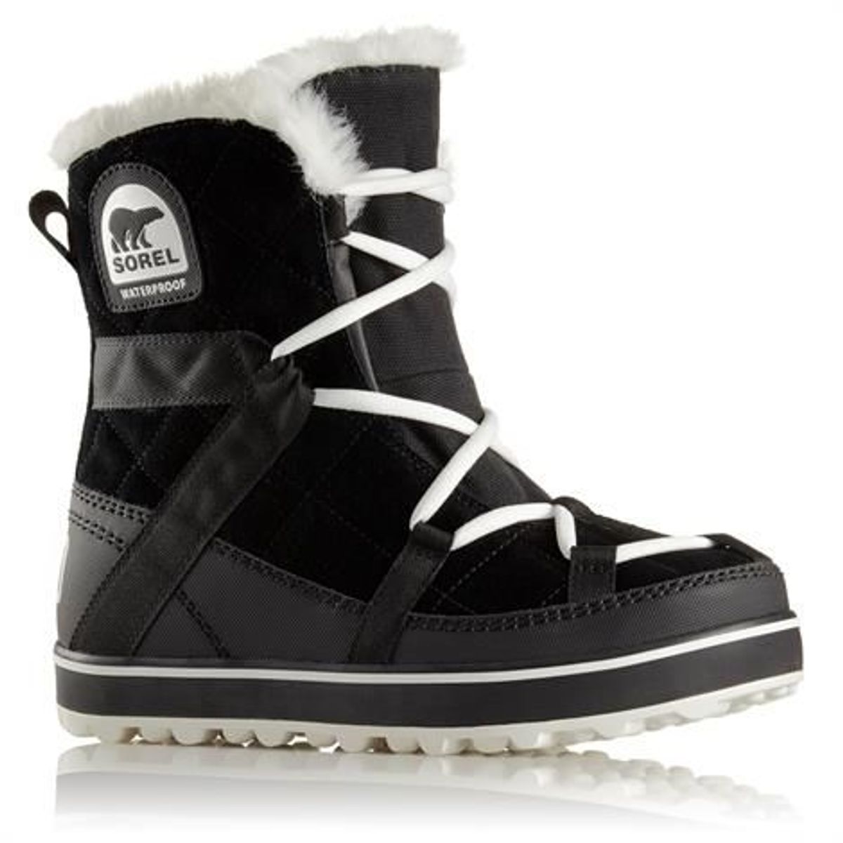 Sorel Glacy Explorer Shortie Dame, Black