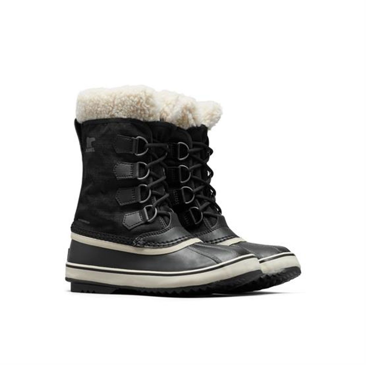 Sorel Winter Carnival Boot WP Womens, Black / Stone