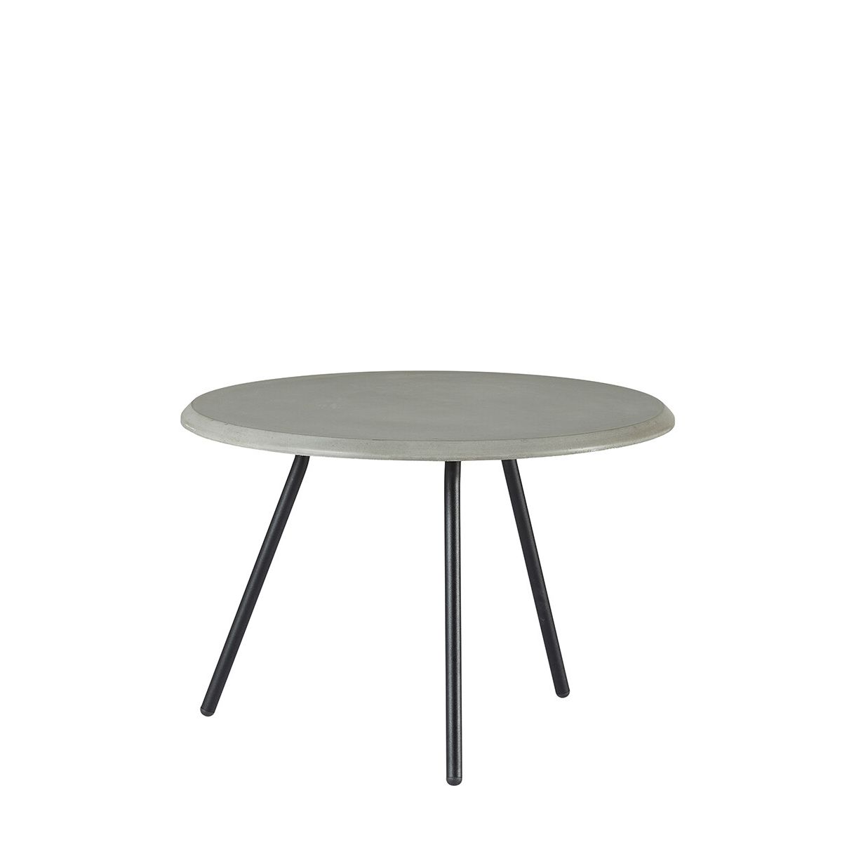 Soround Coffee Table, Ø 60 cm fra Woud (Concrete top, H 40,5 cm)