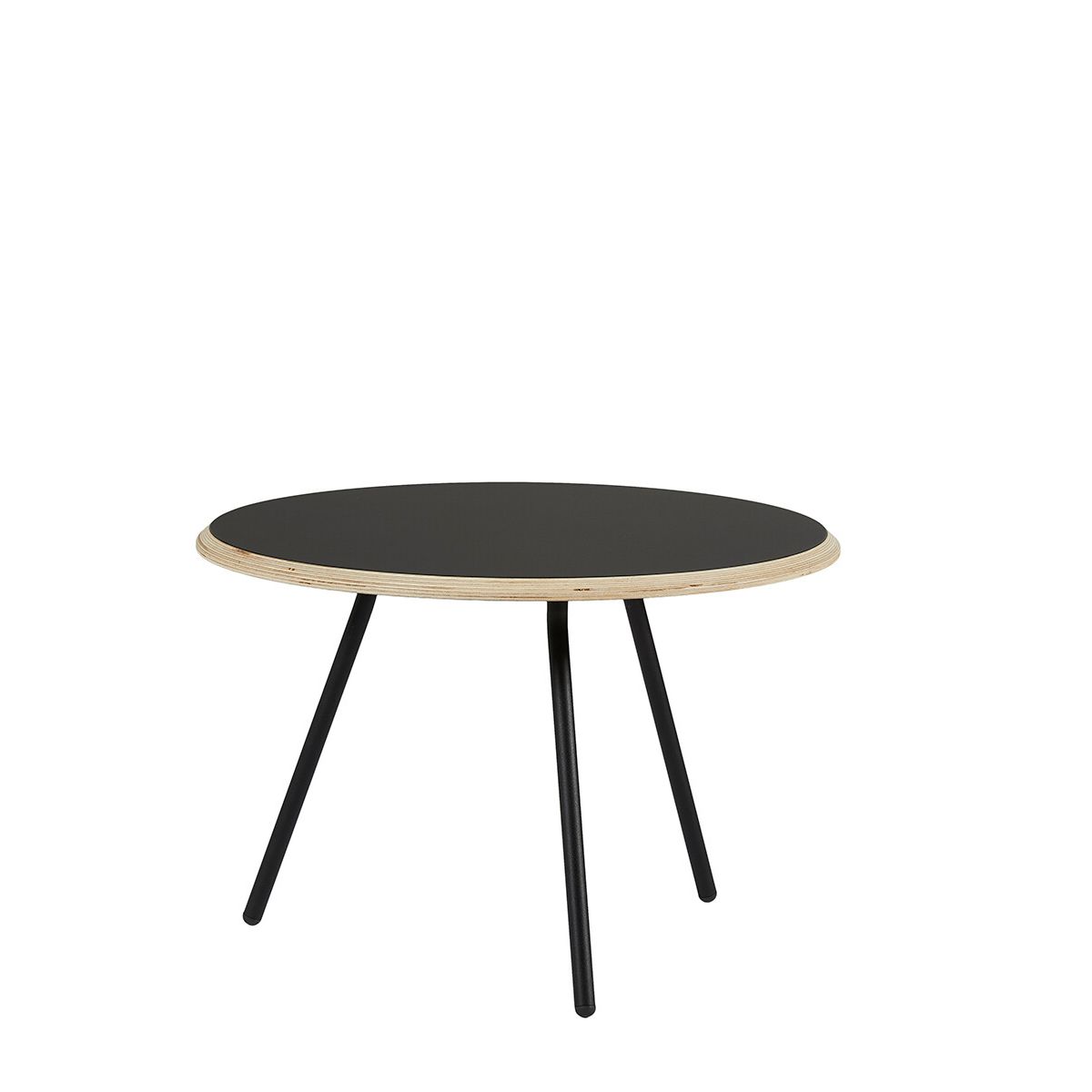 Soround Coffee Table, Ø 60 cm fra Woud (Sort nanolaminat, H 40,5 cm)