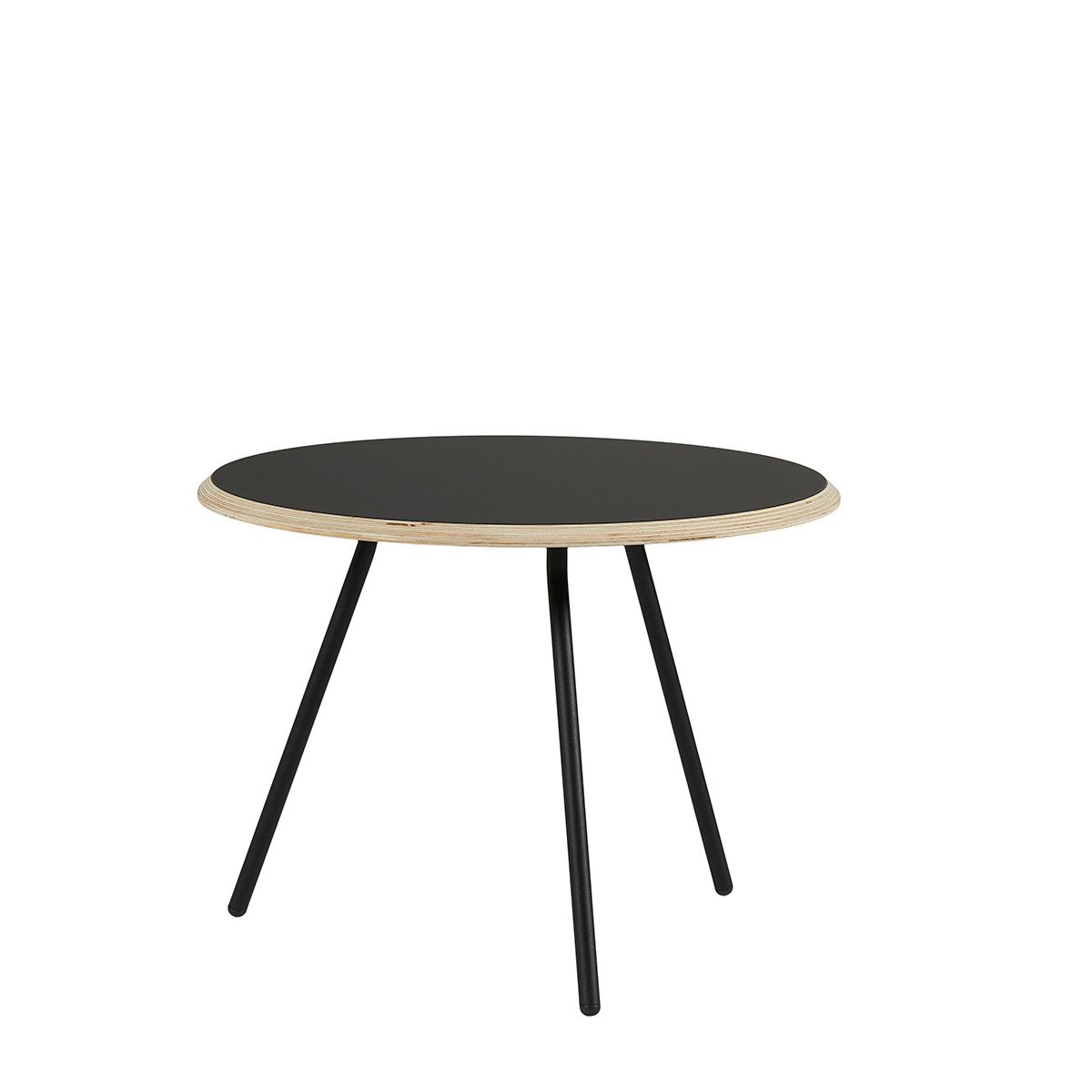 Soround Coffee Table, Ø 60 cm fra Woud (Sort nanolaminat, H 44,5 cm)