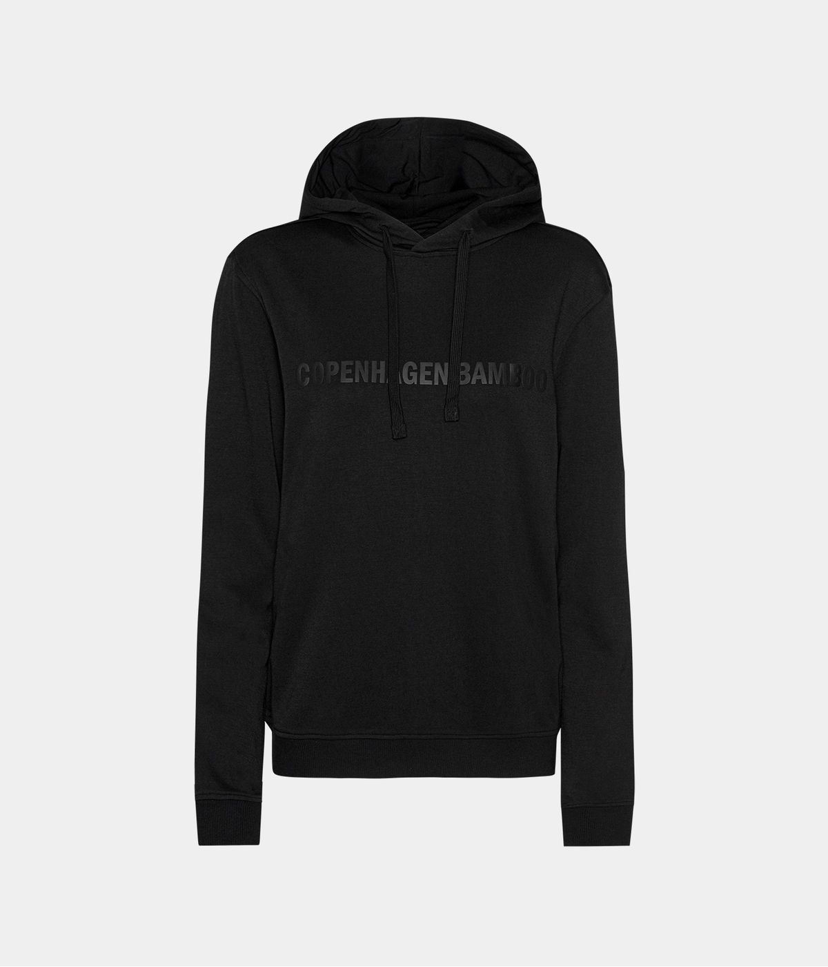 Sort bambus hoodie til dame med logo fra Copenhagen Bamboo, L