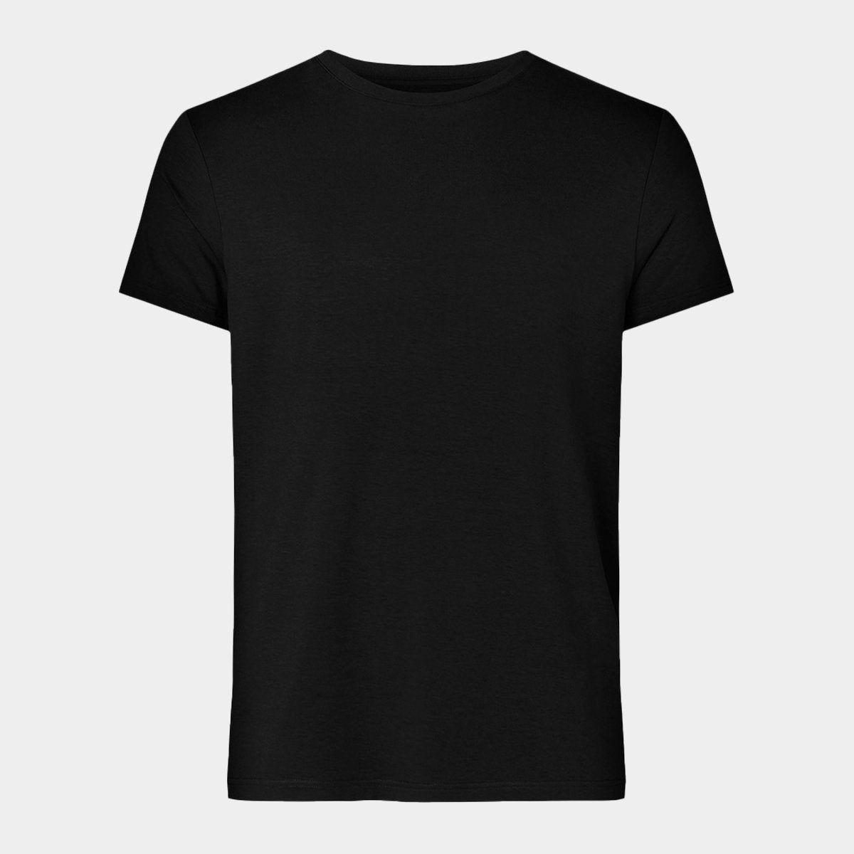 Sort bambus r-neck t-shirt til herre fra Resteroeds, L