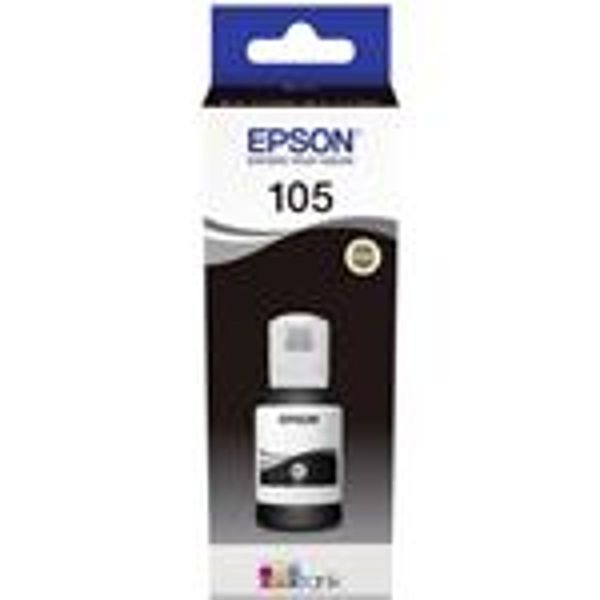 Sort blæk - Epson 105 - 140 ml.