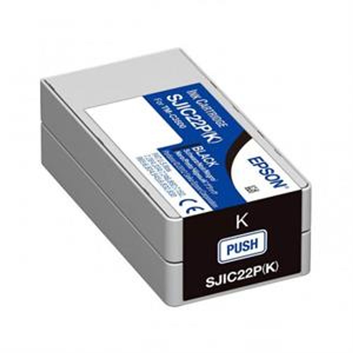 Sort blækpatron SJIC22P(K) - Epson - 32,6ml.