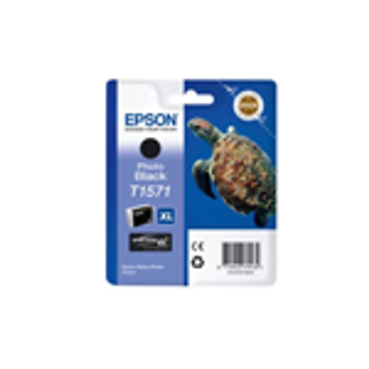 Sort blækpatron T1571 - Epson - 25,9ml