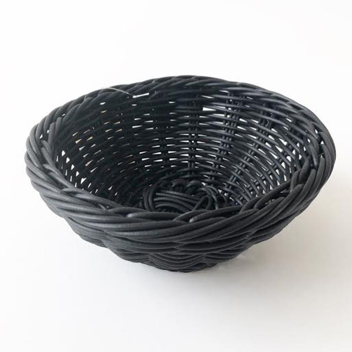 Sort Brødkurv | Plast | Ø16,5xH8 cm