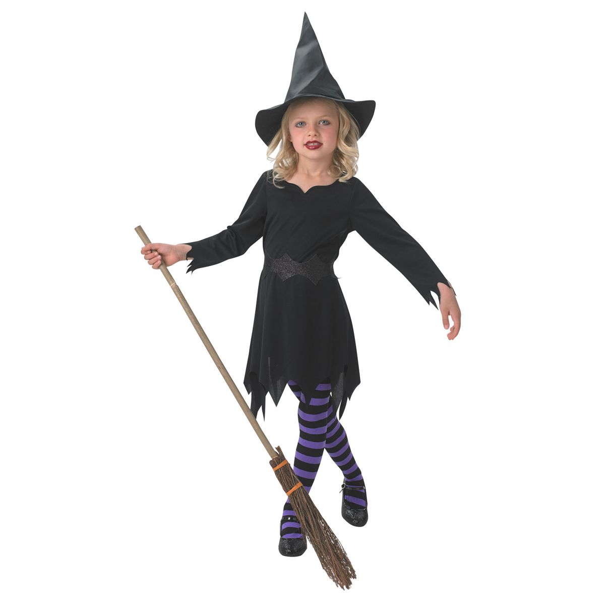 Sort Heks børne kostume til halloween