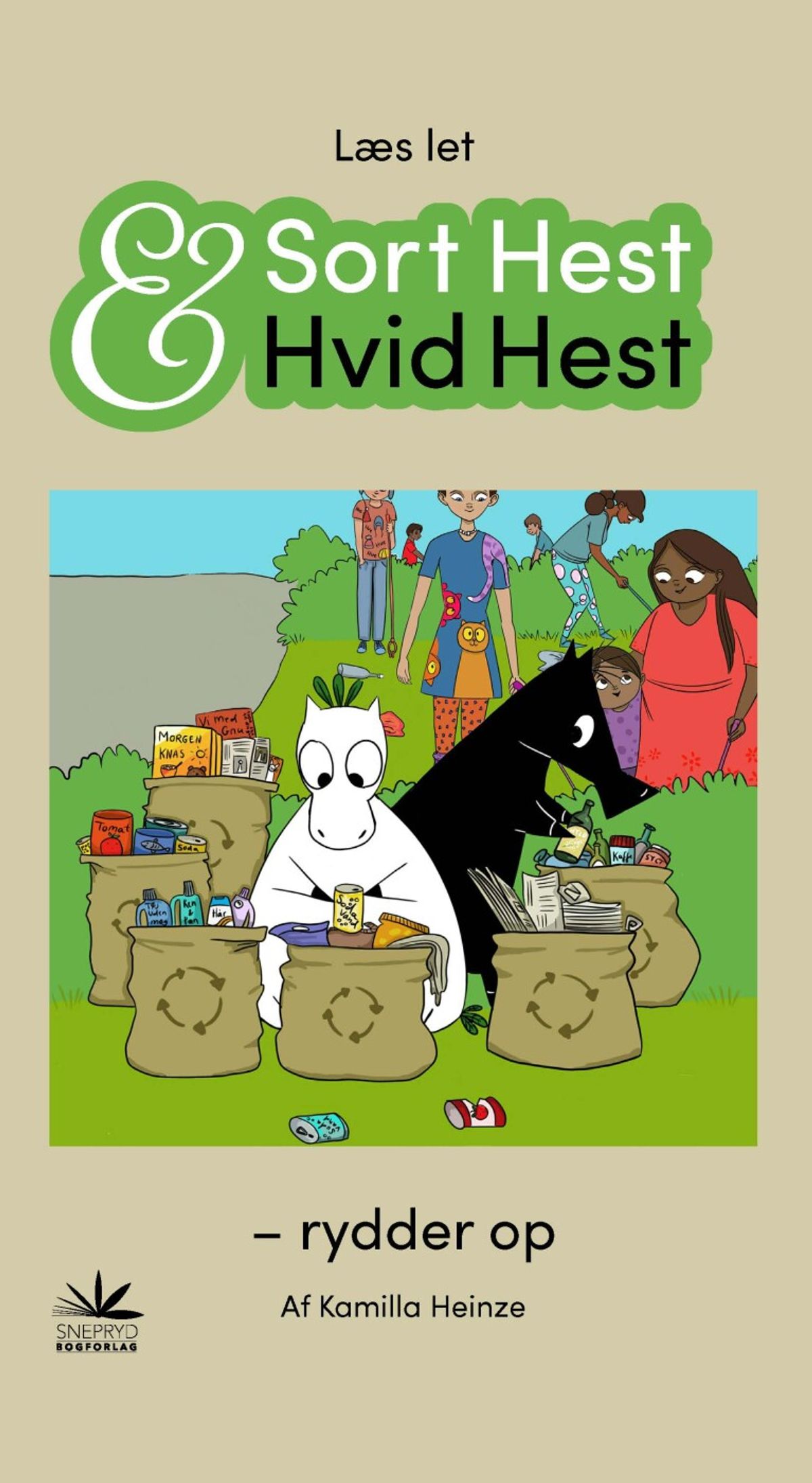 Sort Hest & Hvid Hest Rydder Op - Diverse - Bog