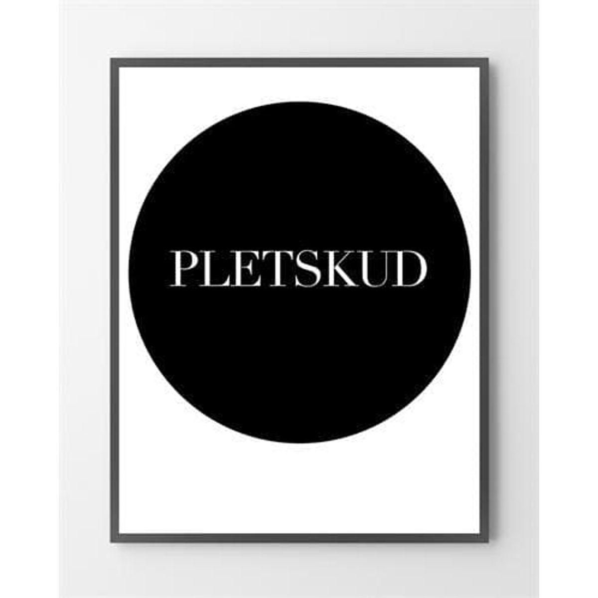 Sort hvide plakater - Pletskud - 30x40 cm.