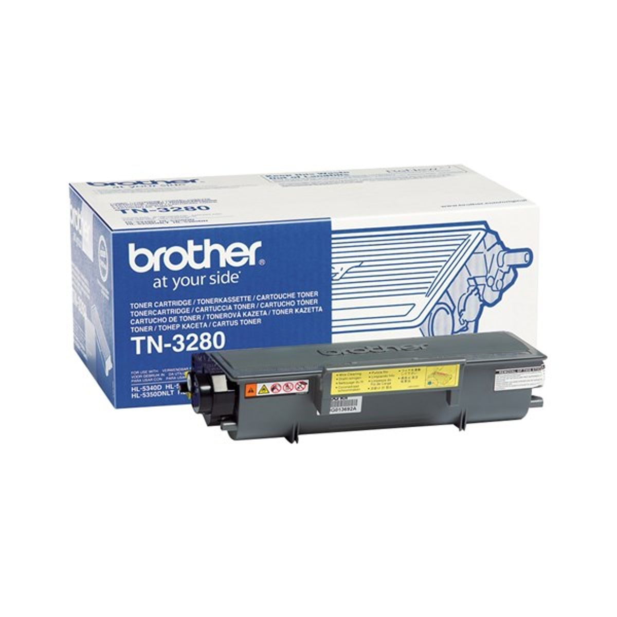 Sort lasertoner 3280 - Brother - 8.000 sider.