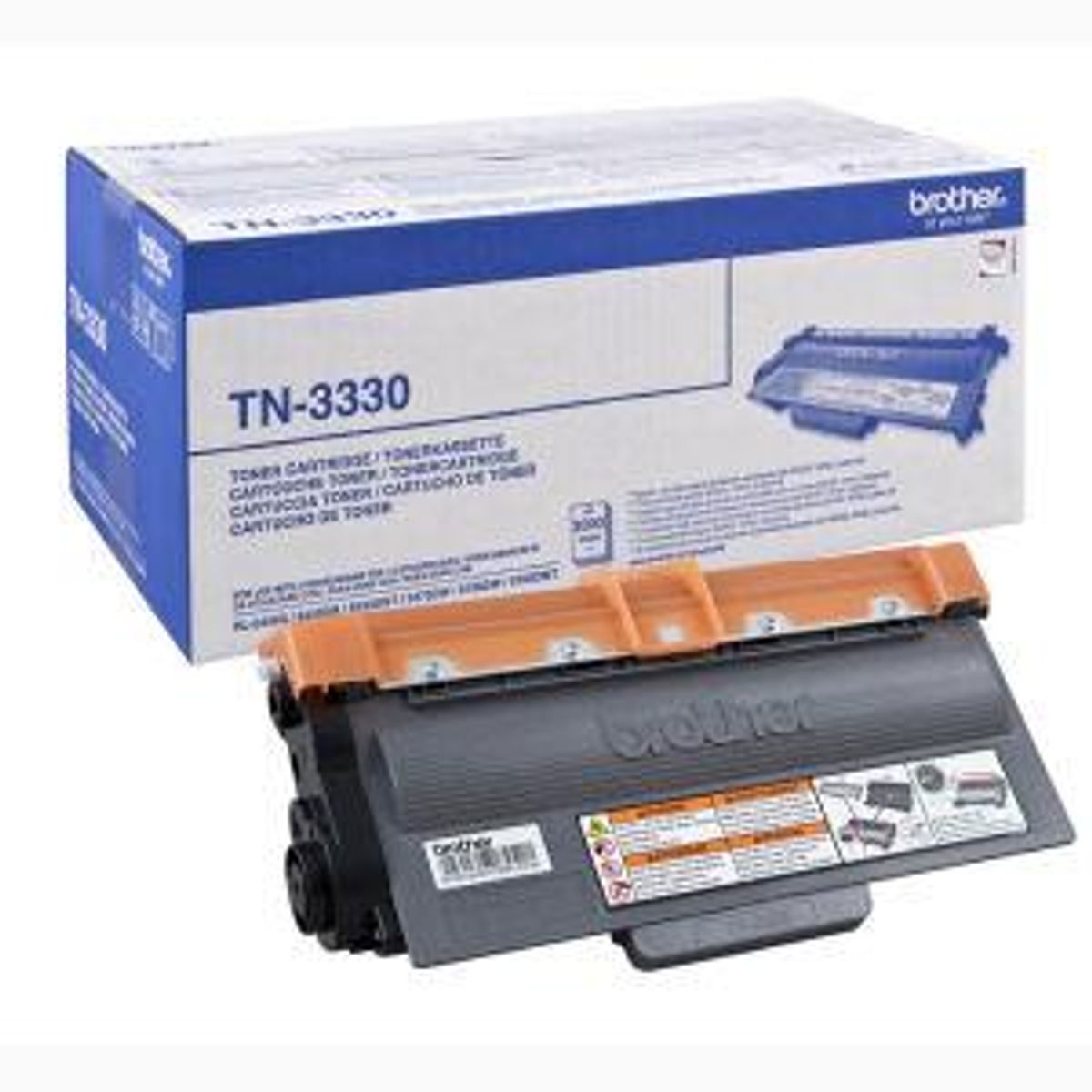 Sort lasertoner - Brother 3330 - 3.000 sider