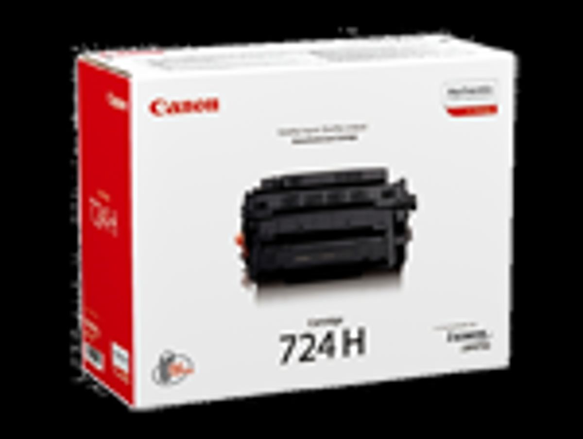 Sort lasertoner - Canon 724H - 12.000 sider.