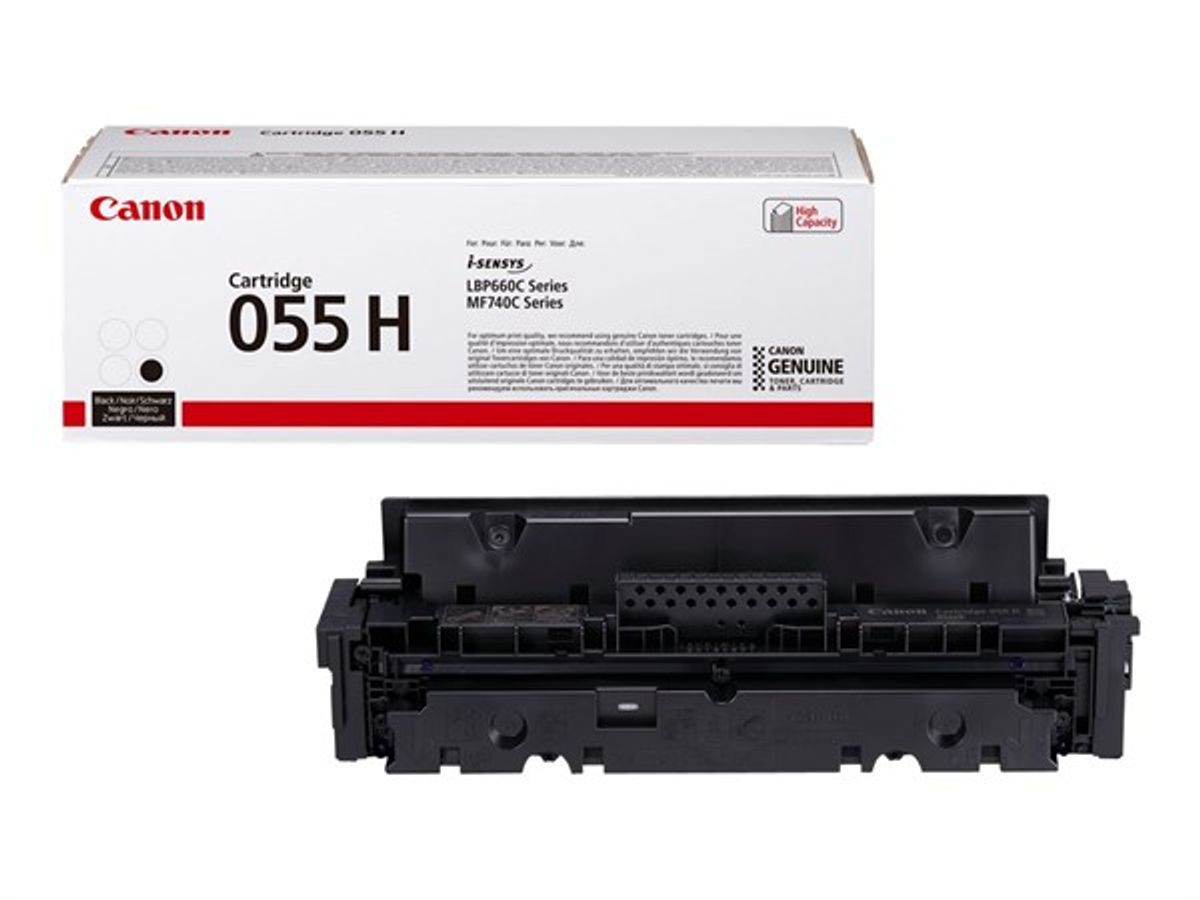 Sort lasertoner CRG-055H - Canon - 7.600 sider.