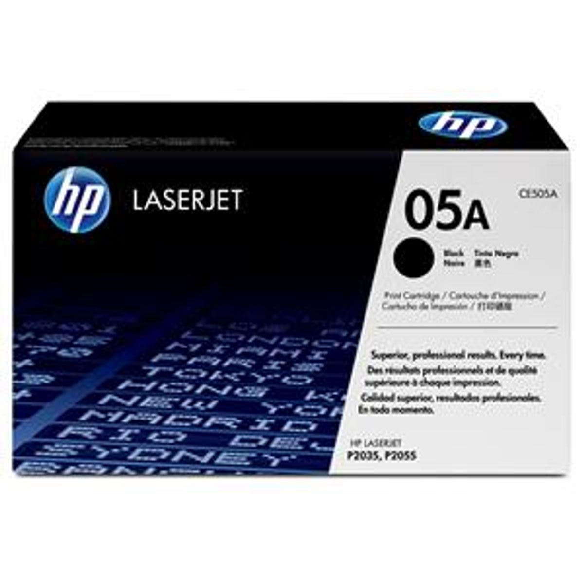 Sort lasertoner - HP CE505A - 2.300 sider