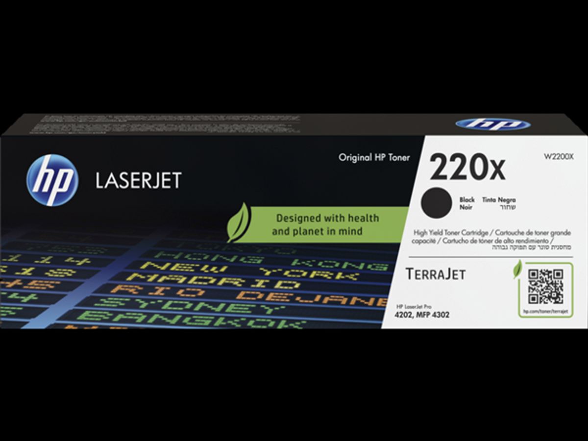 Sort lasertoner - HP nr.220X - 7.500 sider