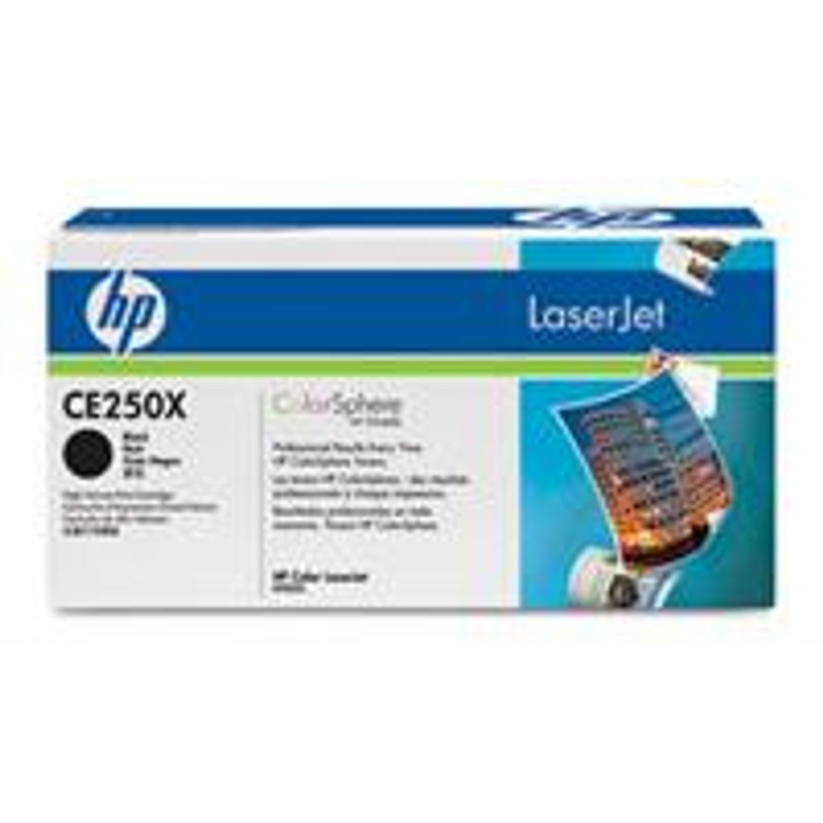 Sort lasertoner - HP nr.250 X - 12.000 sider