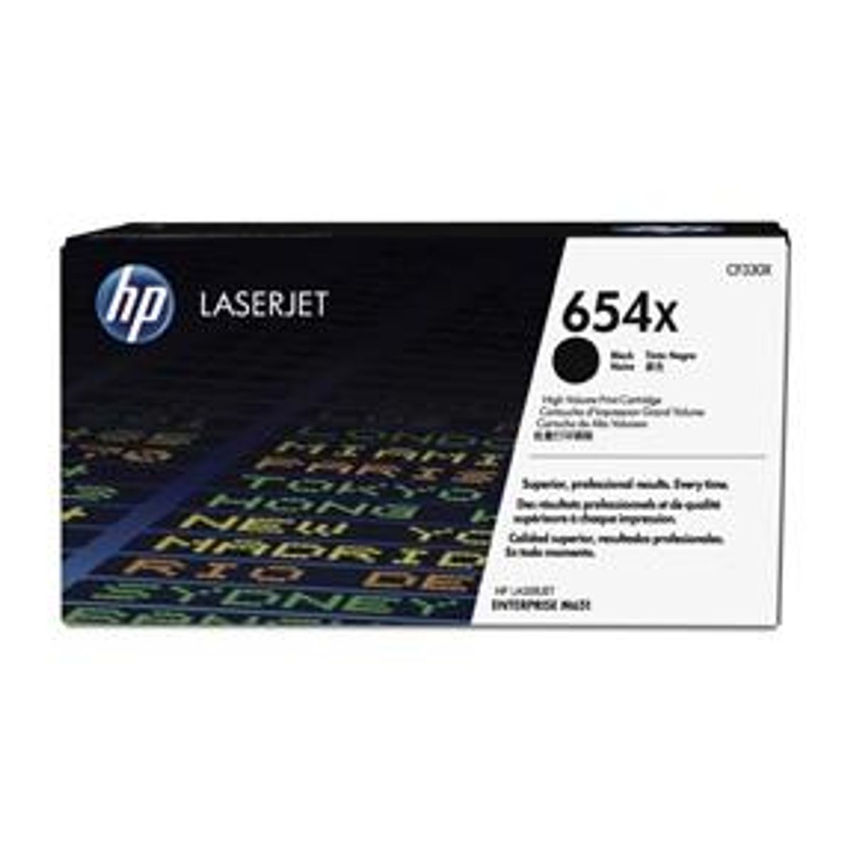 Sort lasertoner - HP nr.654X - 20.500 sider