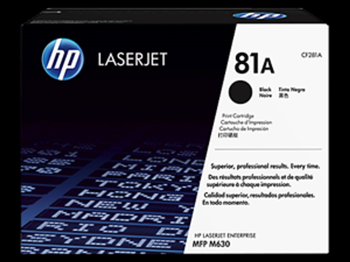 Sort lasertoner - HP nr.81A - 10.500 sider