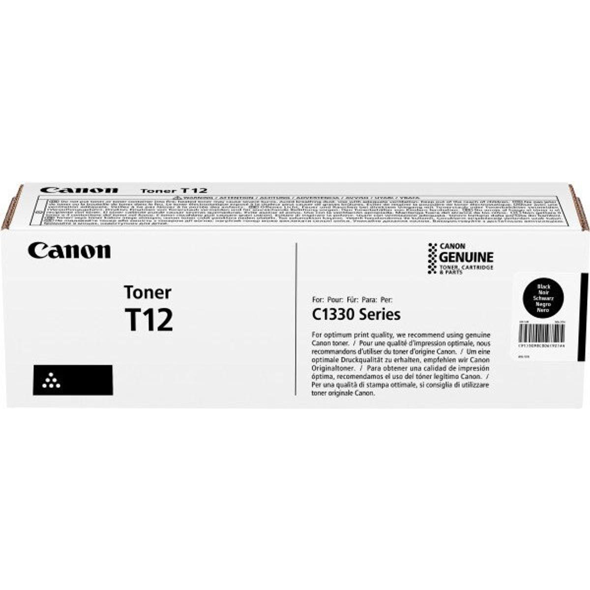 Sort lasertoner T12 - Canon - 7.400 Sider.