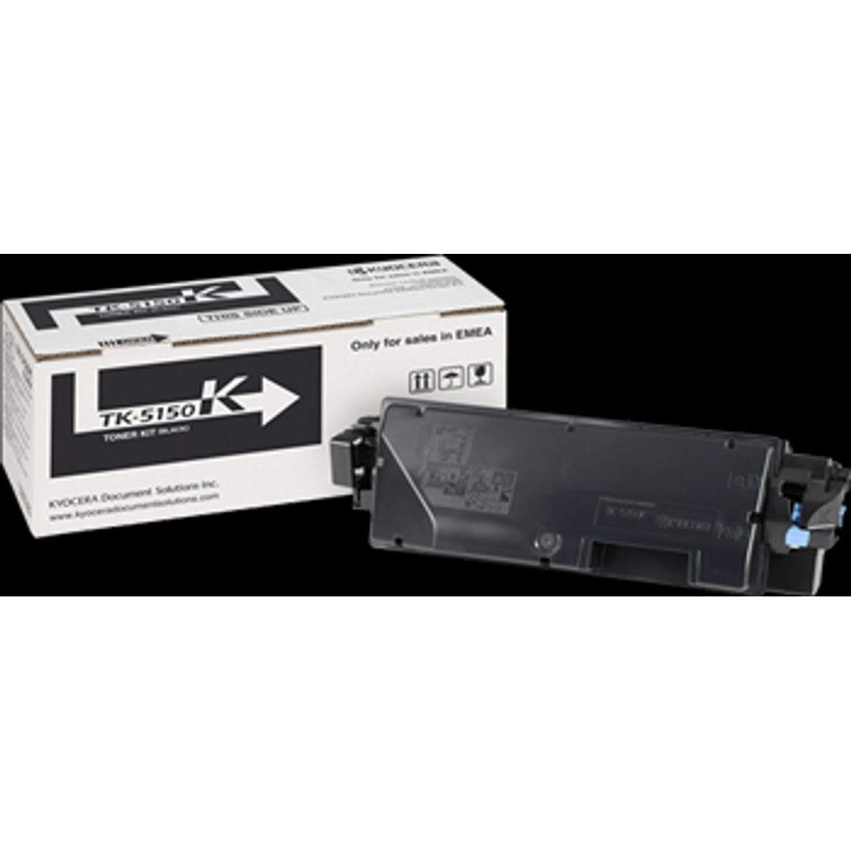 Sort lasertoner TK-5150K - Kyocera - 12.000 sider