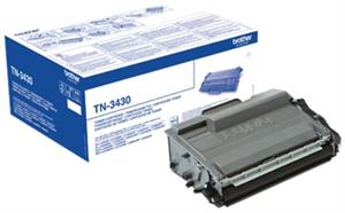 Sort lasertoner TN3430 - Brother - 3.000 sider